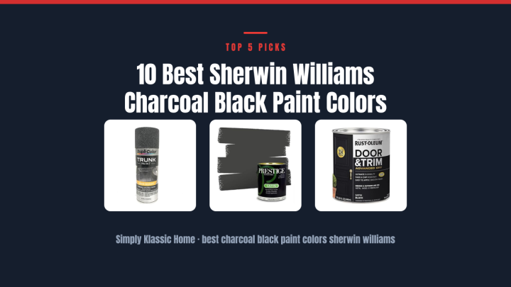 10 Best Sherwin Williams Charcoal Black Paint Colors