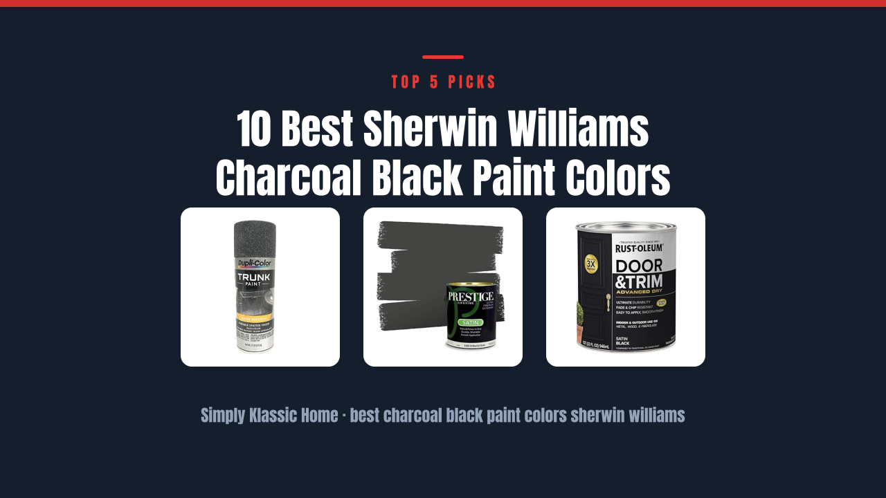 10 Best Sherwin Williams Charcoal Black Paint Colors