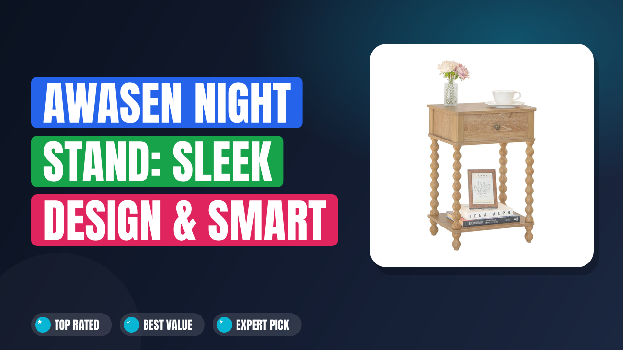 AWASEN Night Stand: Sleek Design & Smart Storage