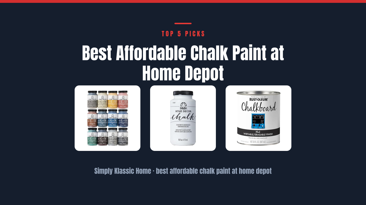 Best Affordable Chalk Paint at Home Depot