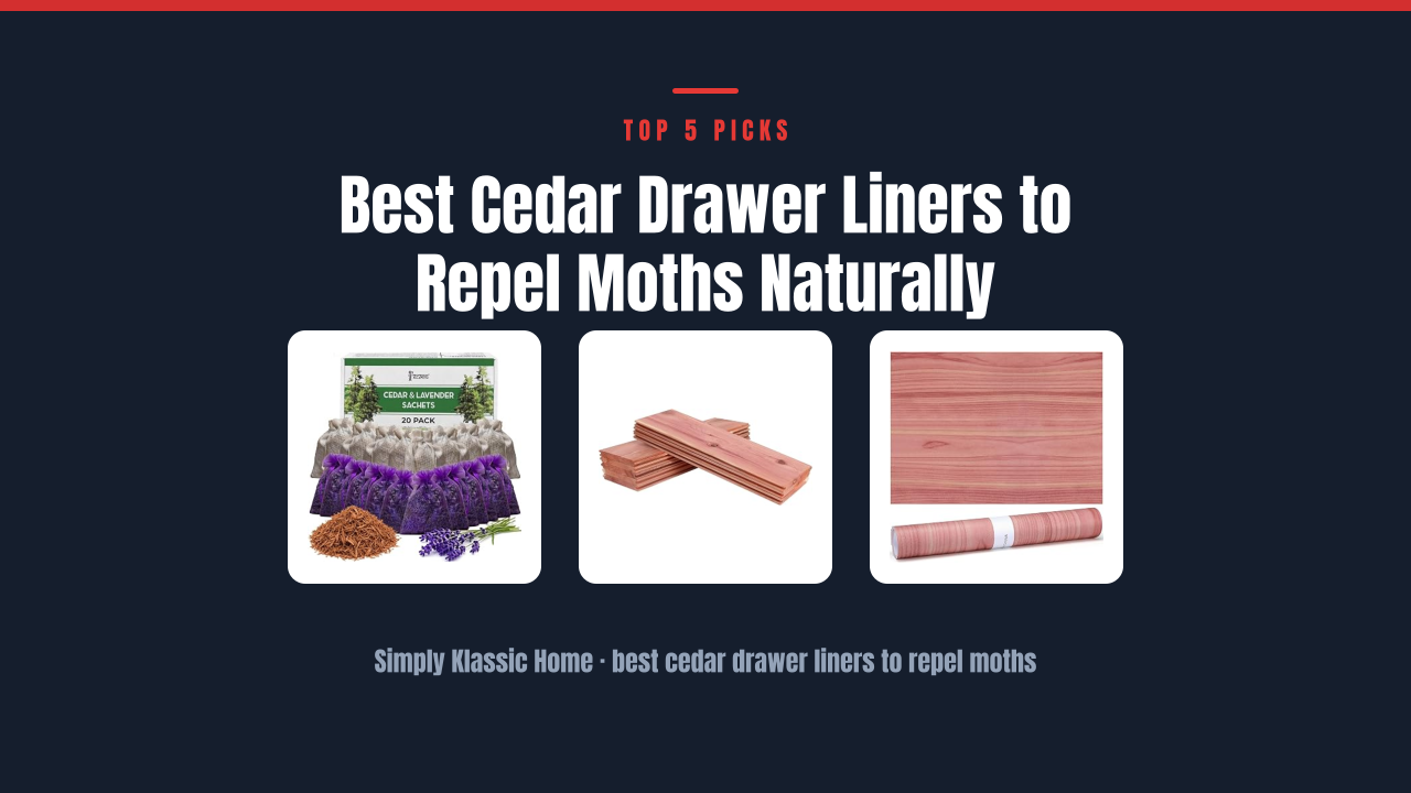 Best Cedar Drawer Liners to Repel Moths Naturally