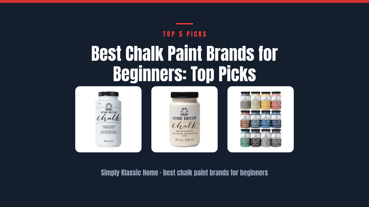 Best Chalk Paint Brands for Beginners: Top Picks