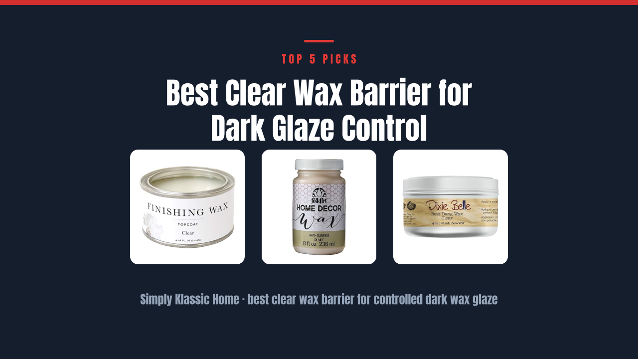 Best Clear Wax Barrier for Dark Glaze Control