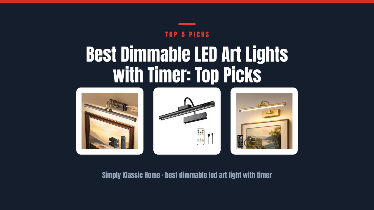 Best Dimmable LED Art Lights with Timer: Top Picks