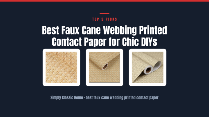 Best Faux Cane Webbing Printed Contact Paper for Chic DIYs