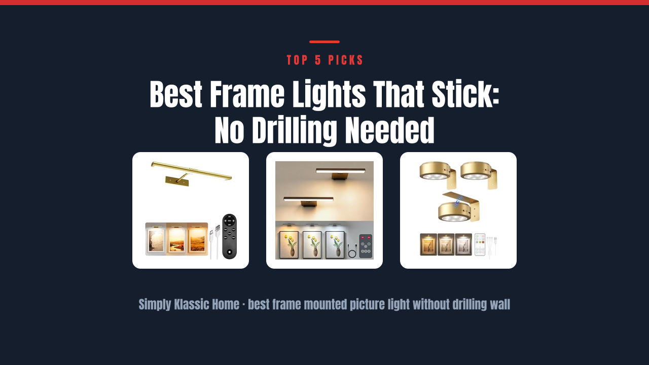 Best Frame Lights That Stick: No Drilling Needed