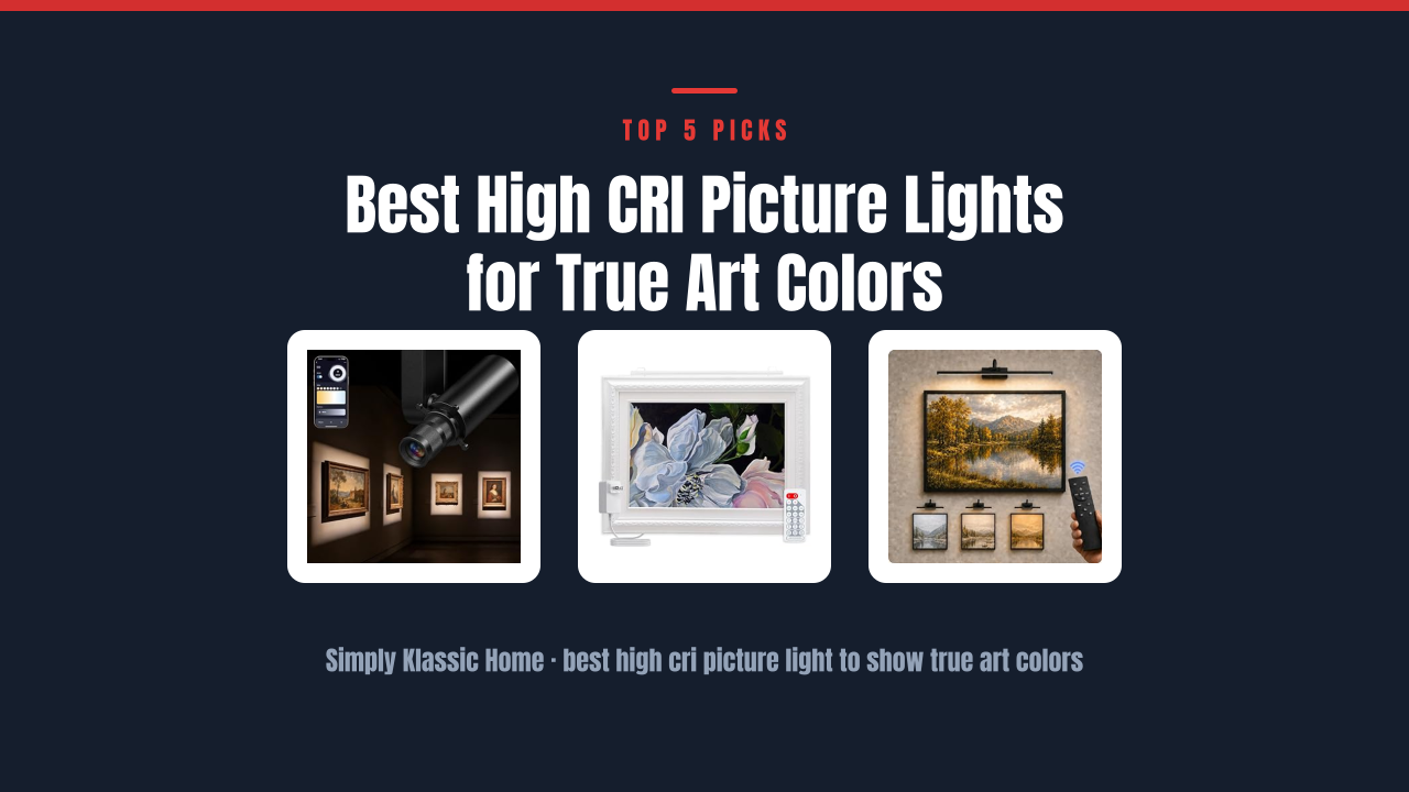 Best High CRI Picture Lights for True Art Colors