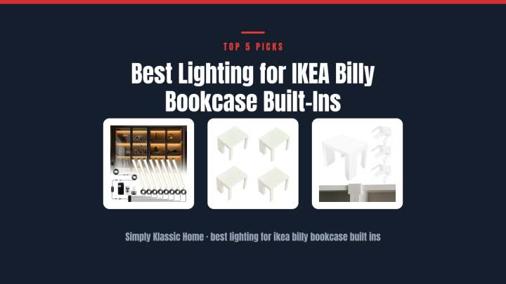 Best Lighting for IKEA Billy Bookcase Built-Ins