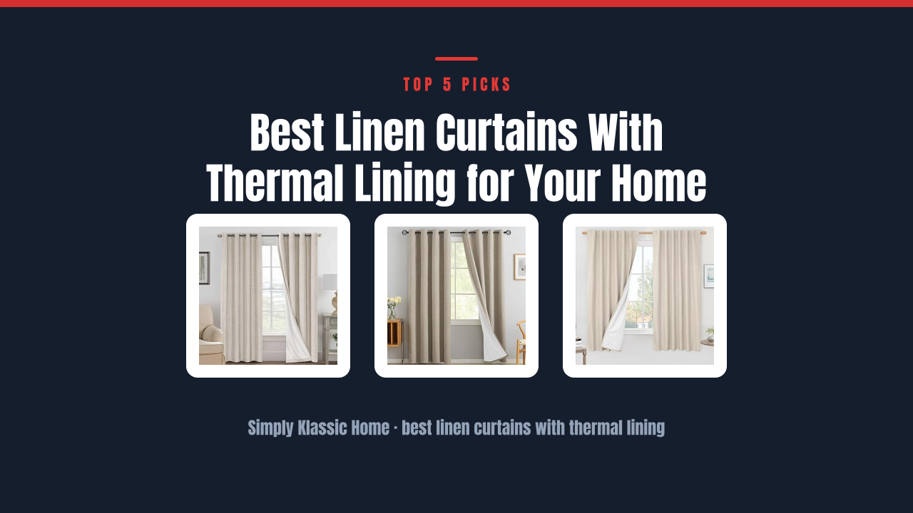 Best Linen Curtains With Thermal Lining for Your Home