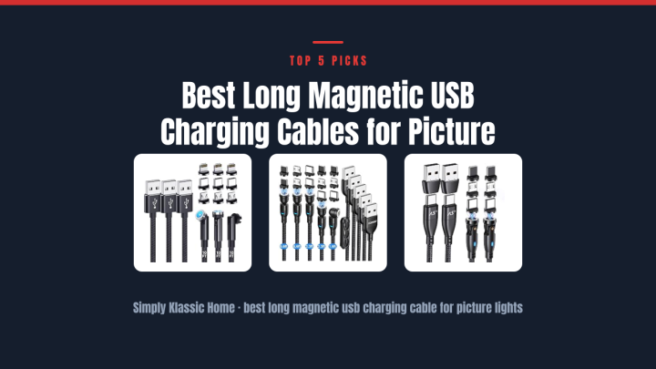 Best Long Magnetic USB Charging Cables for Picture Lights