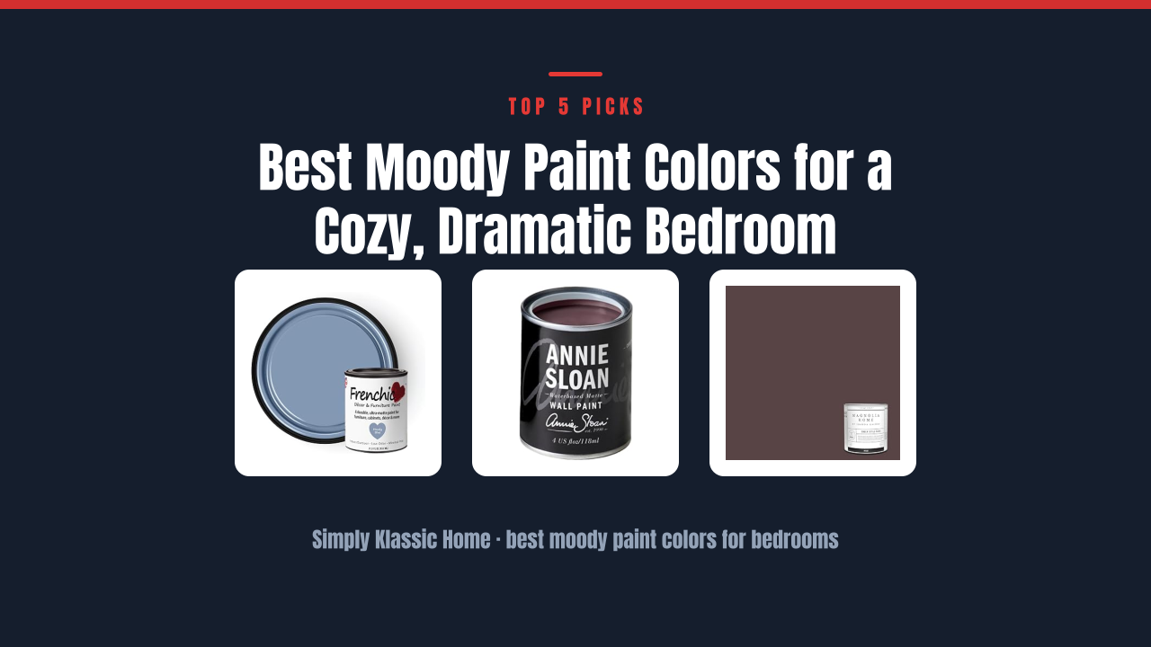 Best Moody Paint Colors for a Cozy, Dramatic Bedroom