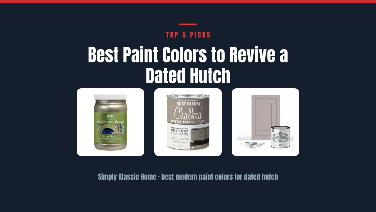 Best Paint Colors to Revive a Dated Hutch