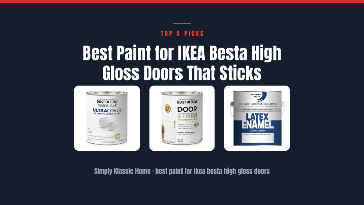 Best Paint for IKEA Besta High Gloss Doors That Sticks