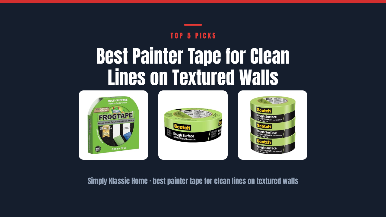 Best Painter Tape for Clean Lines on Textured Walls