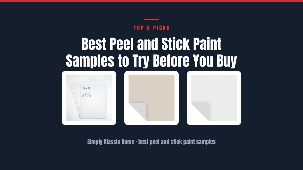 Best Peel and Stick Paint Samples to Try Before You Buy