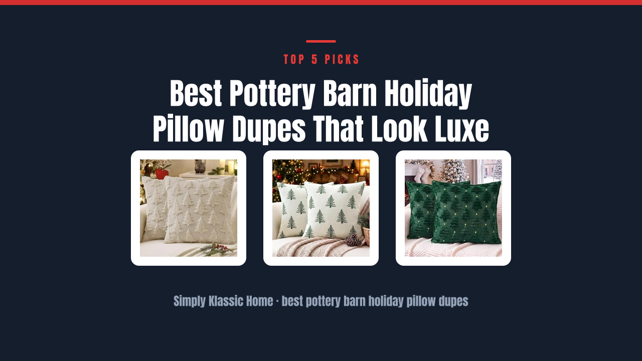 Best Pottery Barn Holiday Pillow Dupes That Look Luxe