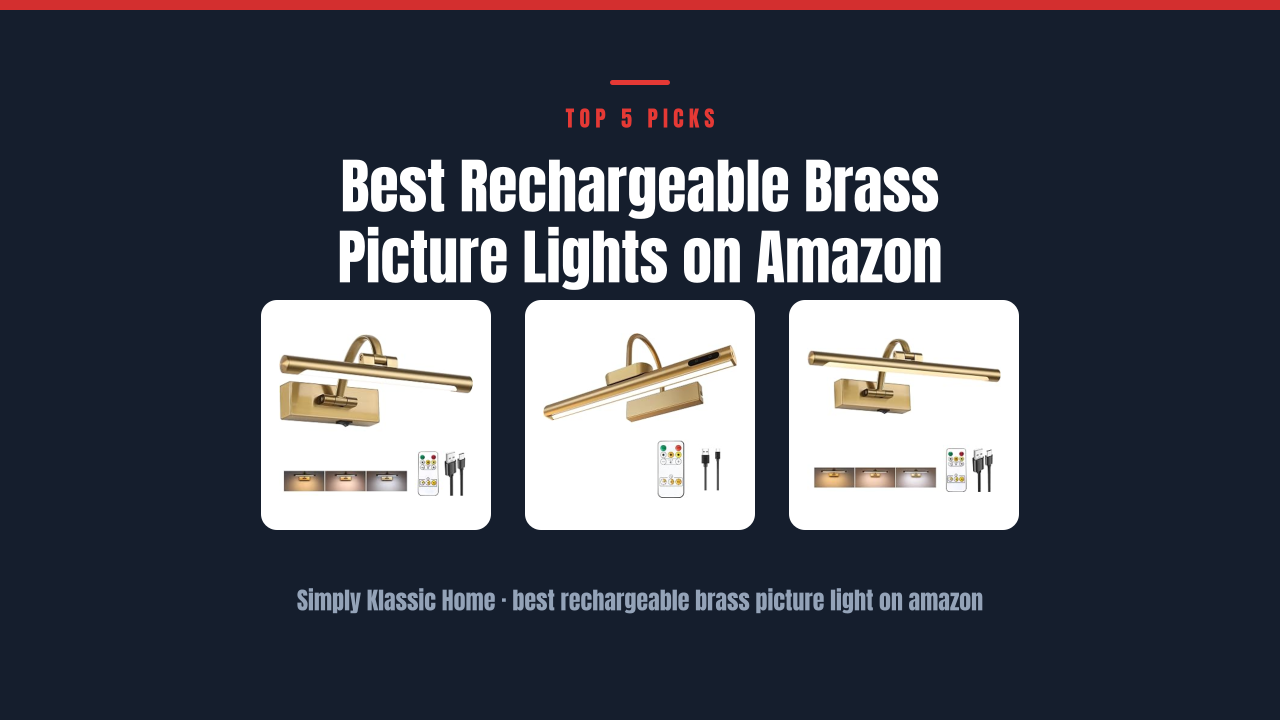 Best Rechargeable Brass Picture Lights on Amazon