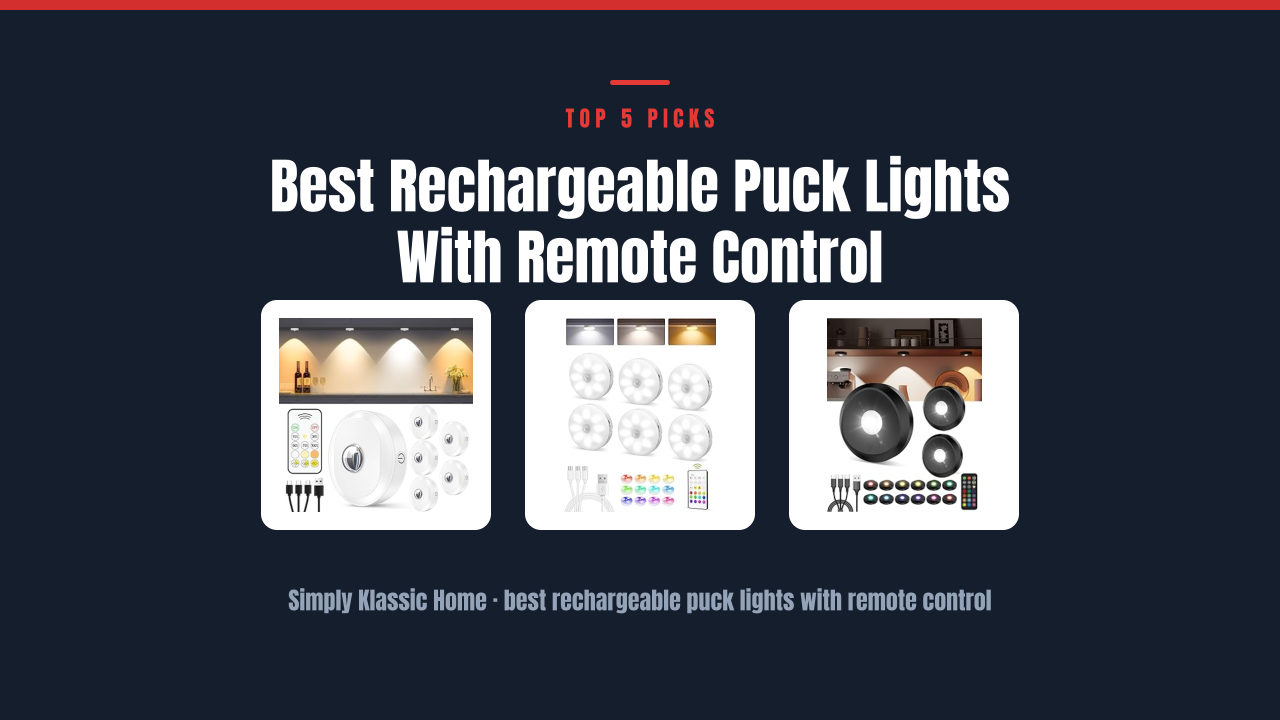 Best Rechargeable Puck Lights With Remote Control