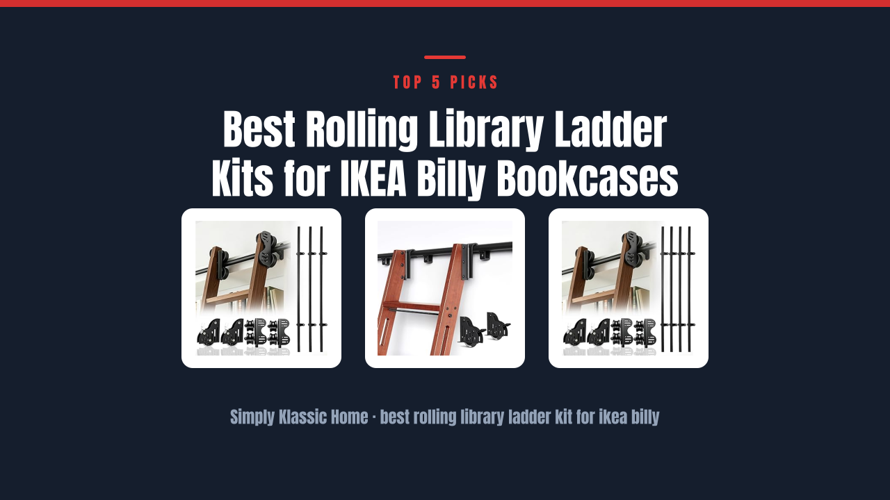 Best Rolling Library Ladder Kits for IKEA Billy Bookcases