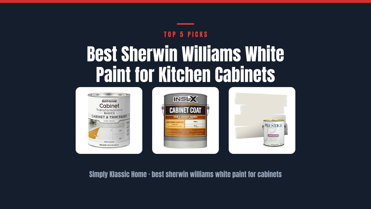 Best Sherwin Williams White Paint for Kitchen Cabinets