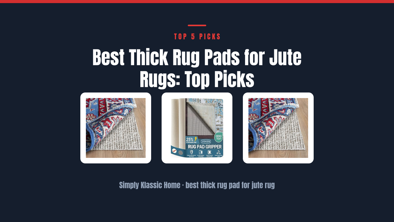 Best Thick Rug Pads for Jute Rugs: Top Picks