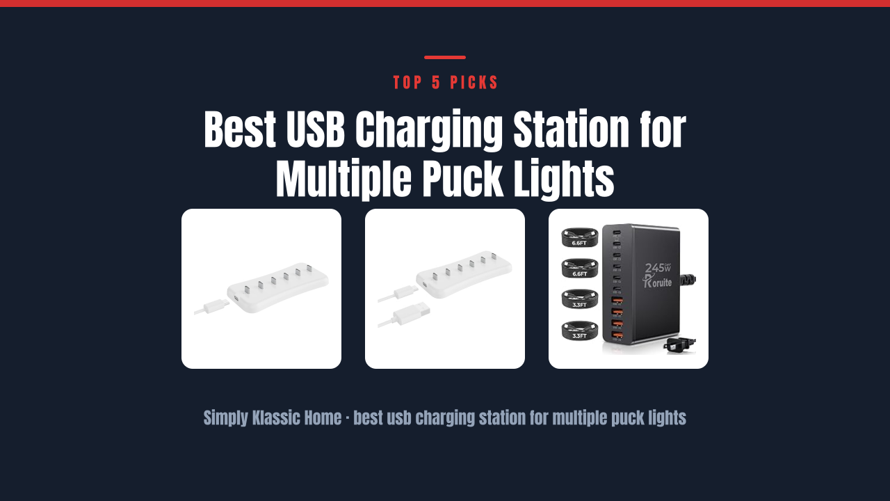 Best USB Charging Station for Multiple Puck Lights