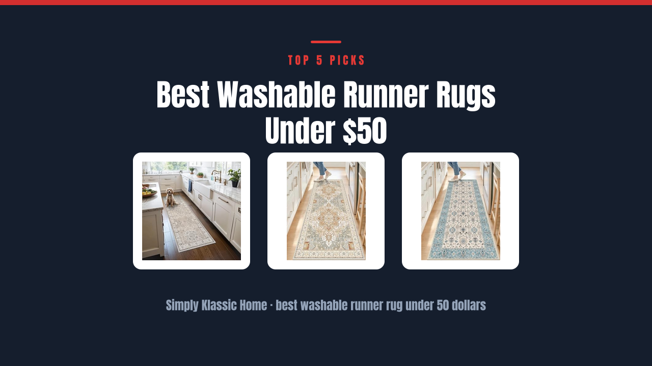 Best Washable Runner Rugs Under $50
