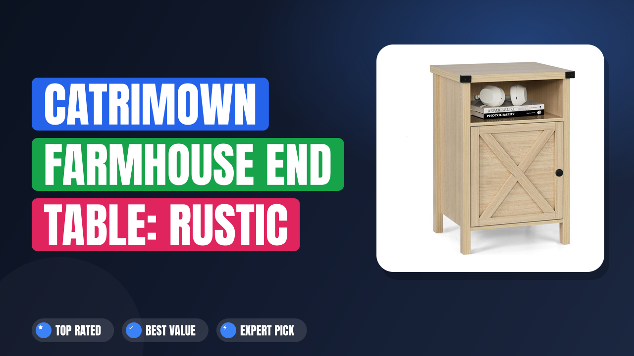Catrimown Farmhouse End Table: Rustic Charm for Your Home
