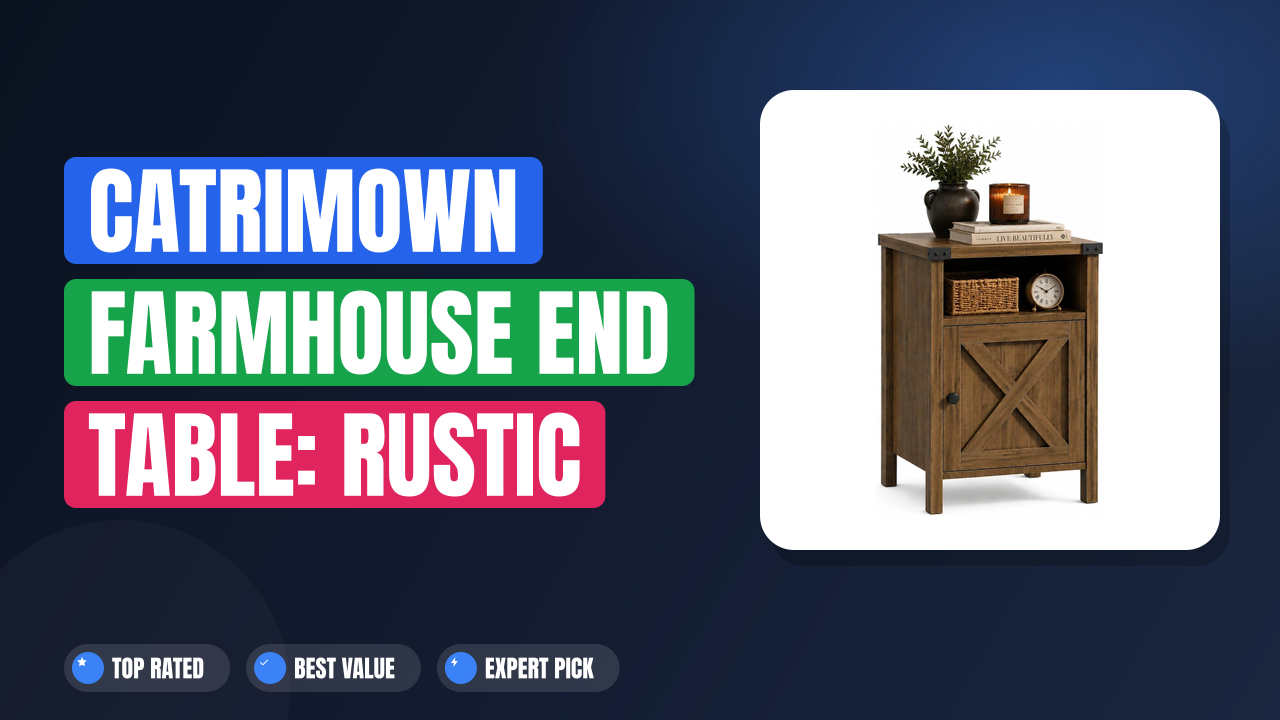 Catrimown Farmhouse End Table: Rustic Charm Meets Function