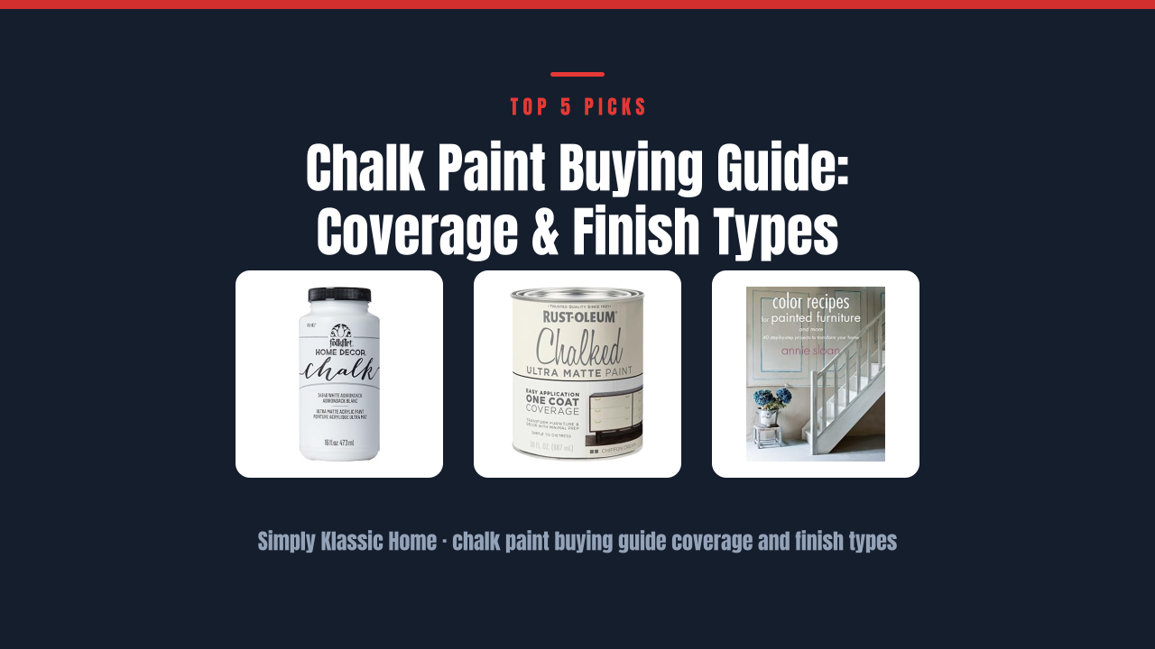 Chalk Paint Buying Guide: Coverage & Finish Types Explained