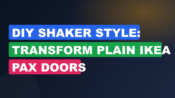 DIY Shaker Style: Transform Plain IKEA Pax Doors