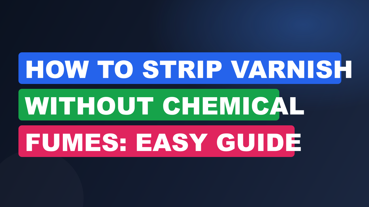 How to Strip Varnish Without Chemical Fumes: Easy Guide