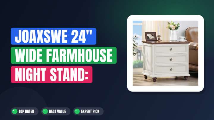 Joaxswe 24″ Wide Farmhouse Night Stand: Rustic Charm