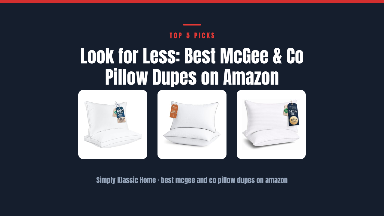 Look for Less: Best McGee & Co Pillow Dupes on Amazon