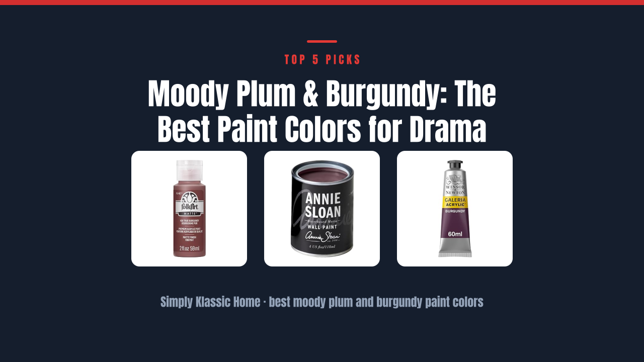 Moody Plum & Burgundy: The Best Paint Colors for Drama