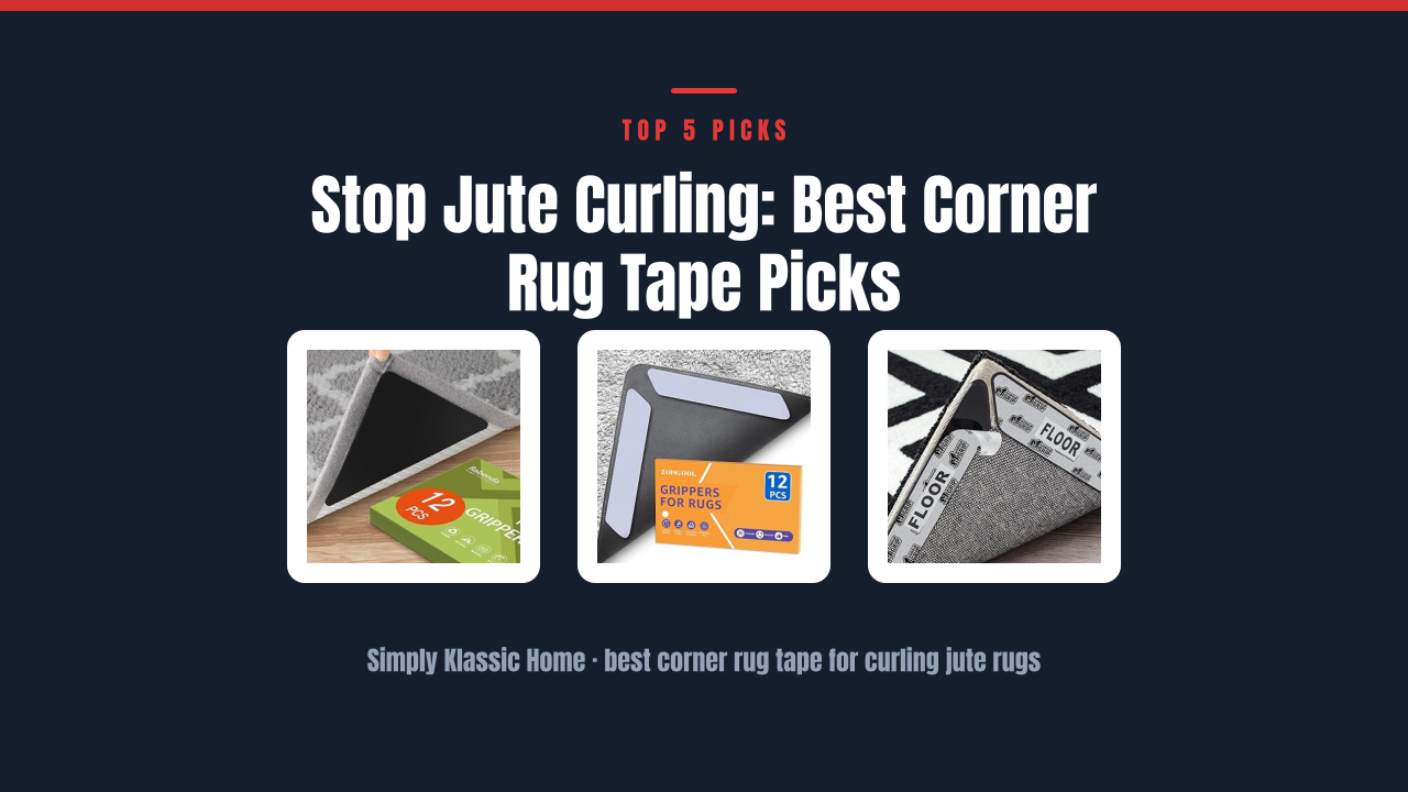 Stop Jute Curling: Best Corner Rug Tape Picks