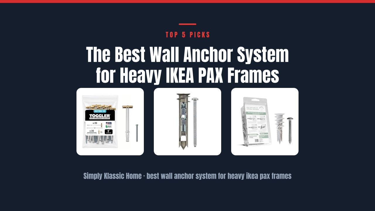 The Best Wall Anchor System for Heavy IKEA PAX Frames